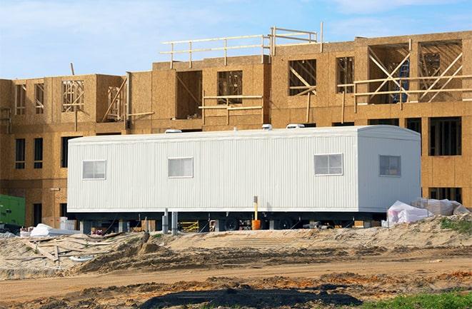 office trailers for rent at a construction site in Nuevo CA